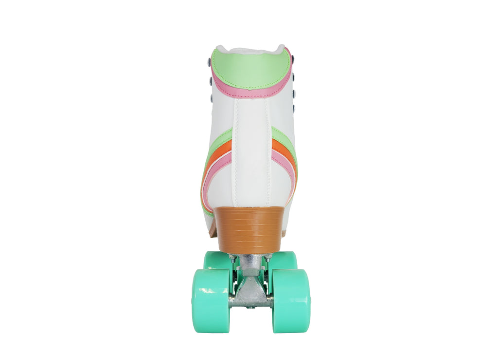 Pastel Striped Roller Skates